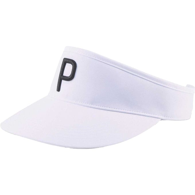 Puma Golfpet met geborduurd logo (Wit/zwart)
