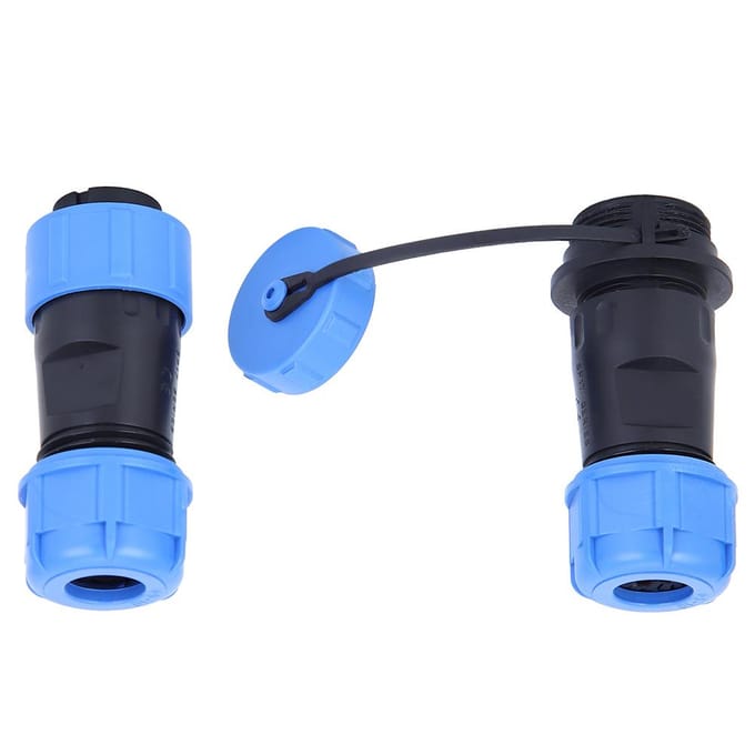 SP17 Waterdichte Aansluitdoos 3-pins Elektrische Butt Plug Distributiekabel Connector Set