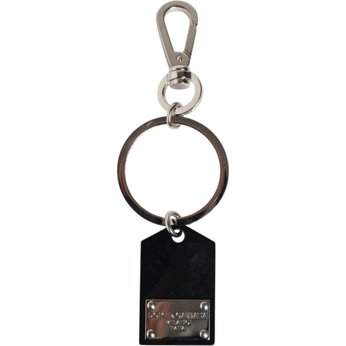 Zwarte Sint Glas Plaque DG Logo Metalen Sleutelhanger Sleutelhanger