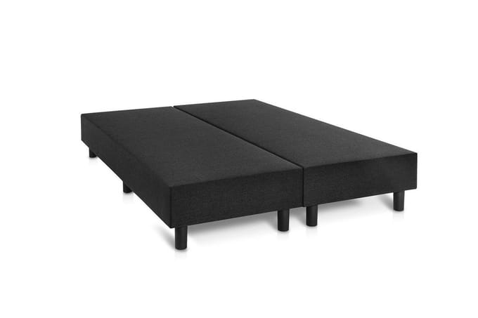 Boxspring Student Basic Zwart - 120x200 cm - Pocket matras 7-zones