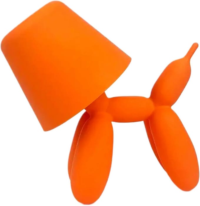 Oplaadbare Ballon Hond Tafellamp - Decoratieve LED Bureaulamp met 3 Kleuren