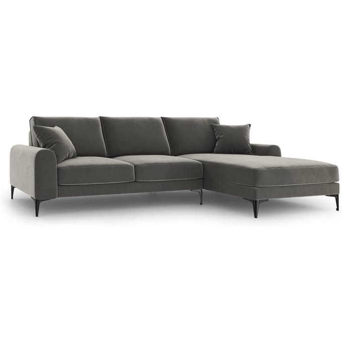 4.5-zitshoekbank Madara rechts velvet | Mazzini Sofas