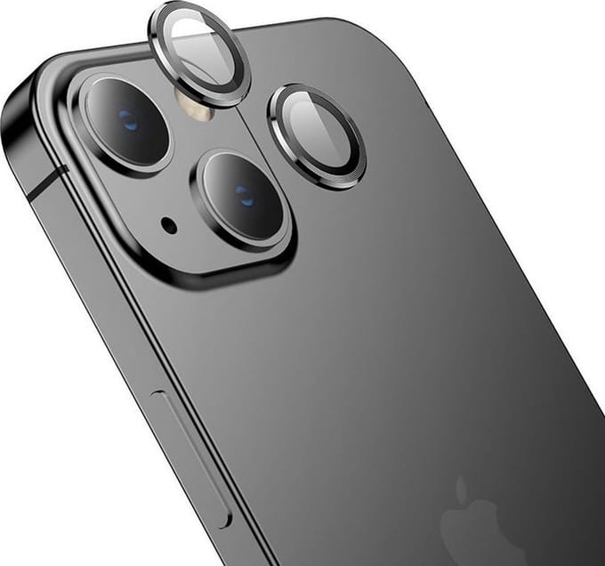 Hoco Camera Lens Protector Geschikt voor iPhone 13 / iPhone 13 Mini - Zwart