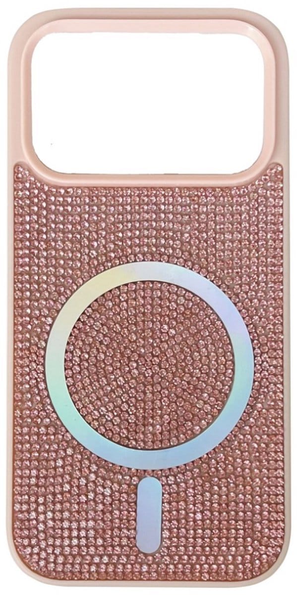 Cityhoesje â“ Backcover â“ Bling Magnetic - Magsafe â“ iPhone 17 Pro Max - Roze
