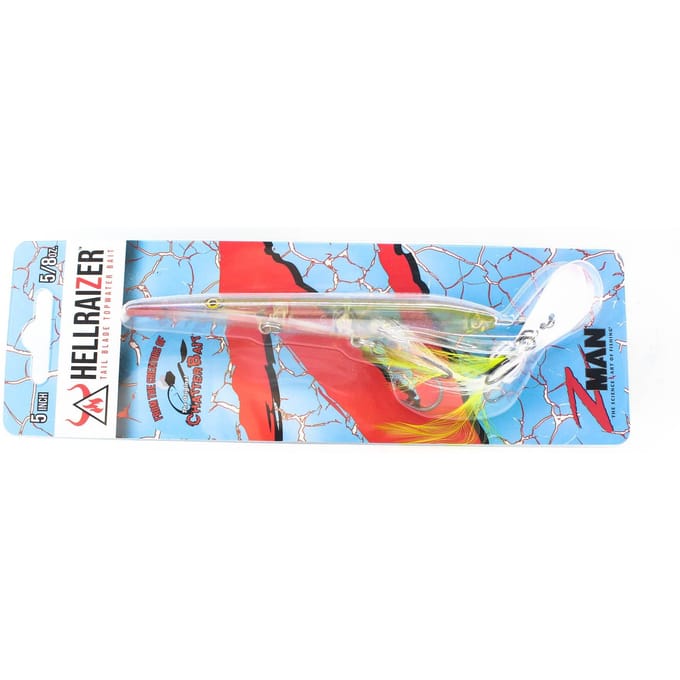 Zman Hell Raizer Tail Blade 5 Inch Zinkende Lure Chart Shad (3536)