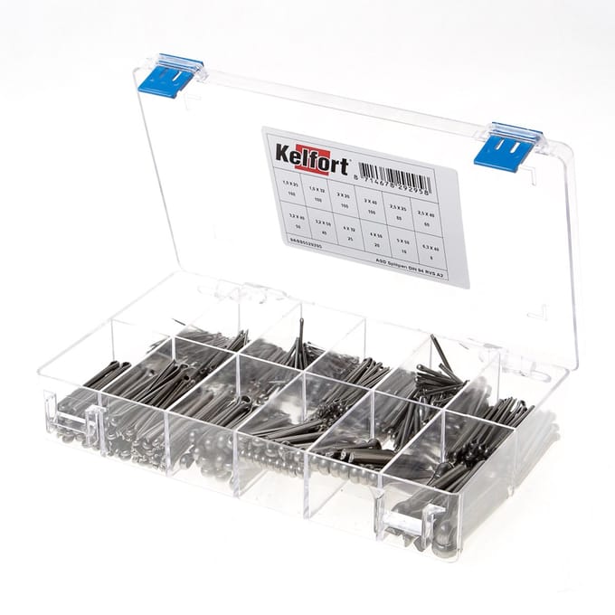 Kelfort Assortimentsdoos splitpen RVS A2 DIN 94