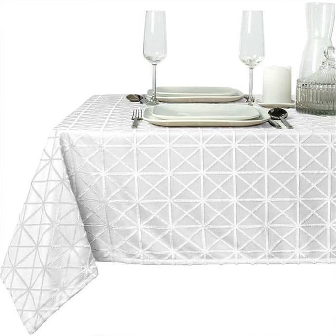 D- Unique Living | Sierle tafelkleed 140x250cm white