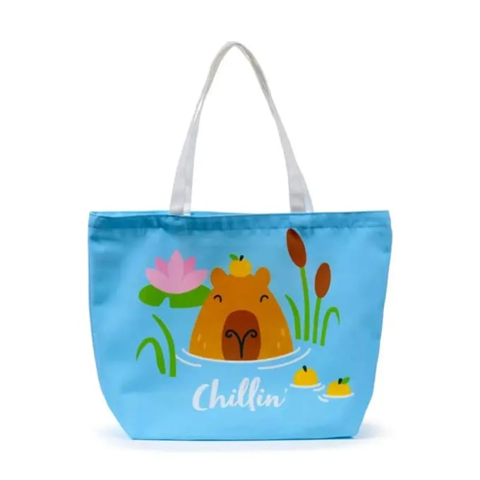 Strandtas Capybara Chillin - Ruime Polyester Tas