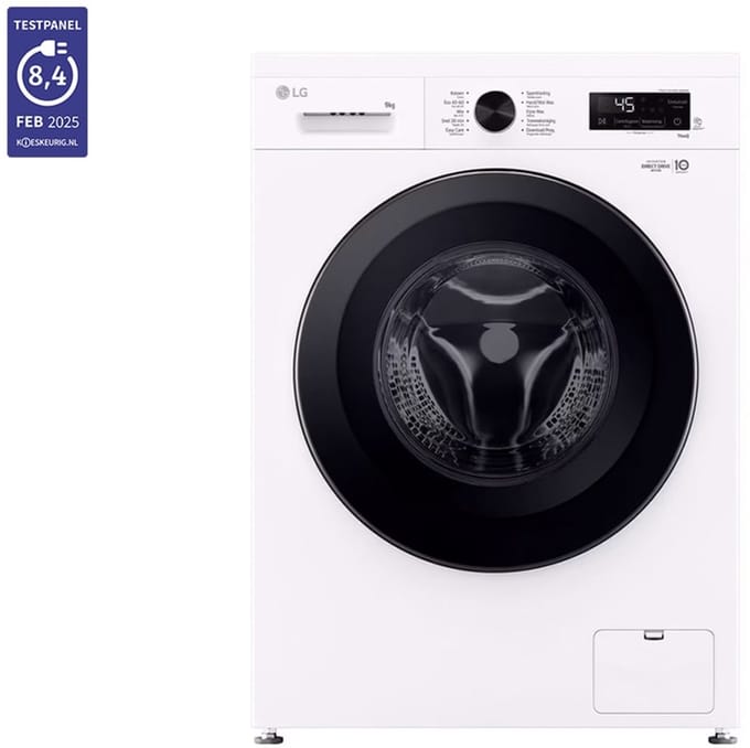 9kg Wasmachine Wit | Inverter Direct Drive™ | Spa Steam™ | ThinQ - F4X1009NWB