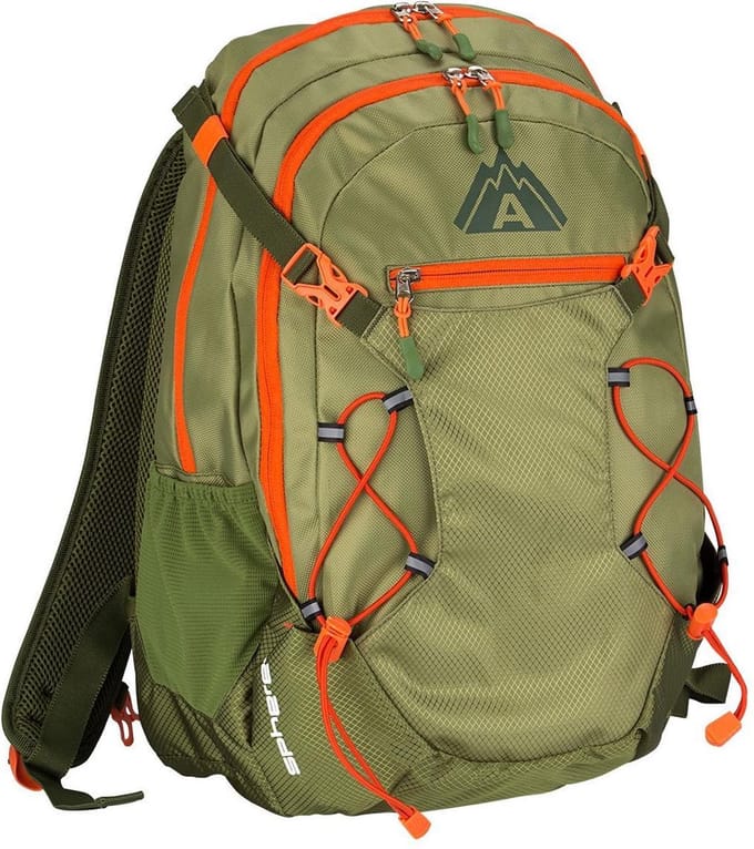 Abbey Outdoor Rugzak- Sphere 35L - Groen/Oranje