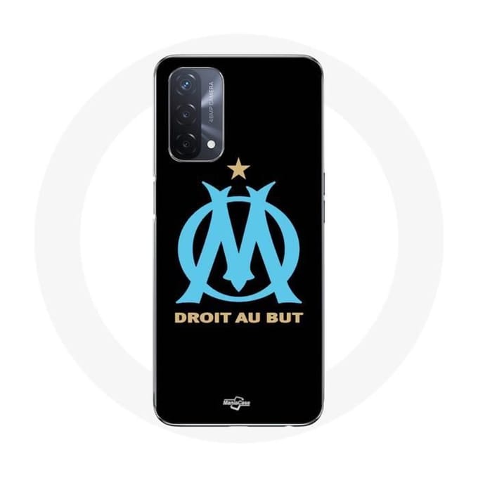 Oppo A93 5G hoesje Olympisch Olympisch logo demarseille Zwarte achtergrond