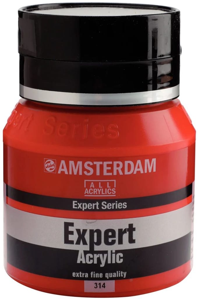 Expert Series Acrylverf Pot 400 ml - Cadmiumrood Middel 314