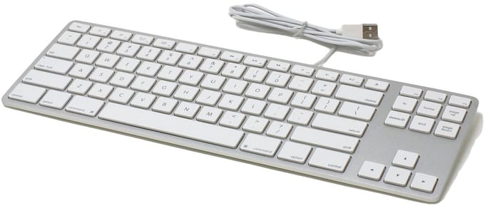 Bedraad Tenkeyless Toetsenbord (Zilver)