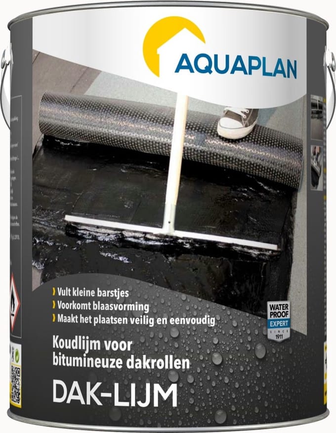 Aquaplan Koudlijm Voor Bitumineuze Dakrollen 5l