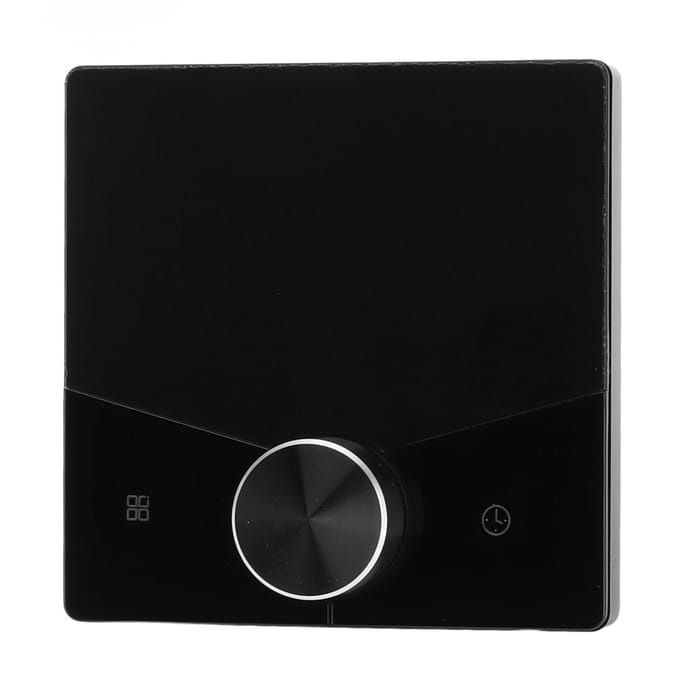 Thermostat Intelligent Écran Couleur Tactile Thermostat Numérique de Chauffage au Sol pour Maison Vapeur black