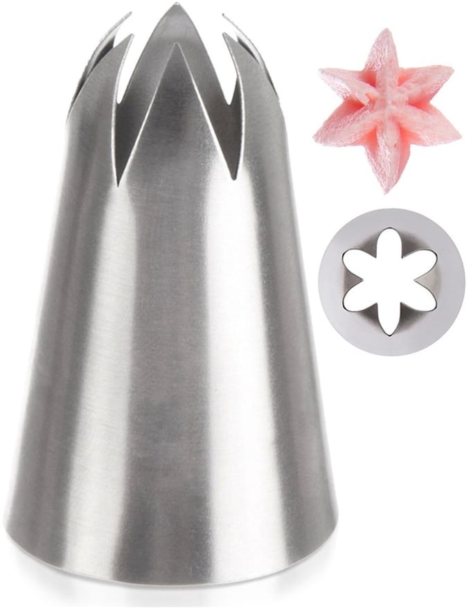 Spuitmond Edelstaal Ster - Spuitmondjes voor Spuitzak - Decoratie - Cupcake