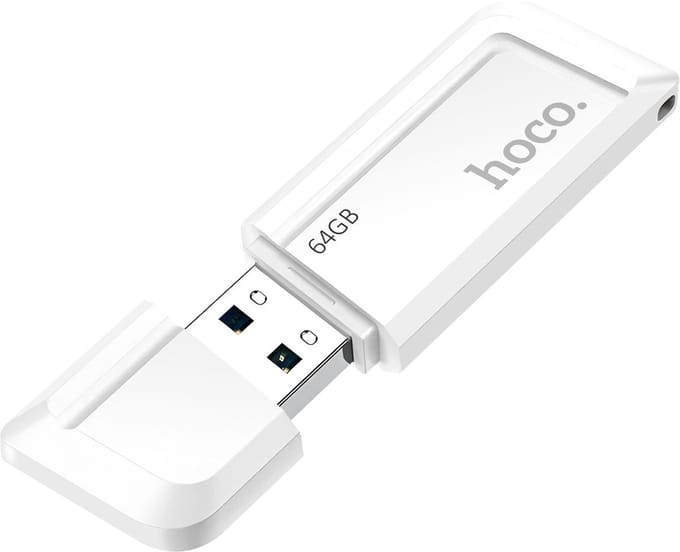Hoco, USB-stick 64 GB USB 3.0 Snelle Overdracht / Lezen Compact, Wit