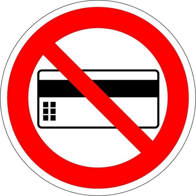Pasjes verboden bord - kunststof 100 mm