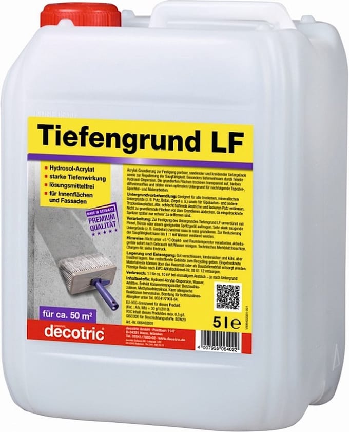 Voorstrijk voor muren 5 liter