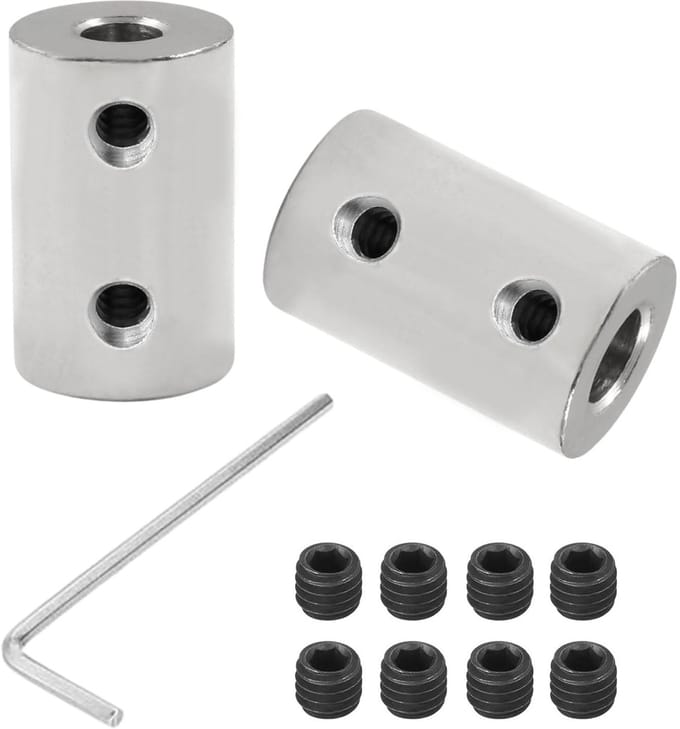 Allecto - Rigid Coupler - Carbon Staal - Precisie en duurzaamheid - 3D printer accessoires - Motoronderdelen - Geschikt voor 3D printers - 2x set