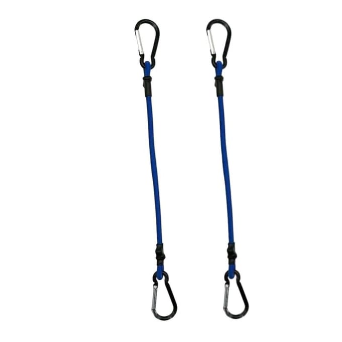 2 Pièces 24 Pouces Sangle Premium en Caoutchouc Robuste Corde Élastique Forte Pour Tente Extérieure Accessoires de Camping