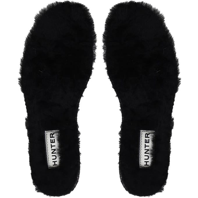 Hunter Luxe Schapenvacht Herenschoenen Zwarte Inlegzolen