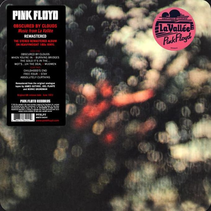 Disque vinyle PINK FLOYD  Obscured By Clouds 180g PFRLP7 PINK FLOYD 2016 US Rock gray