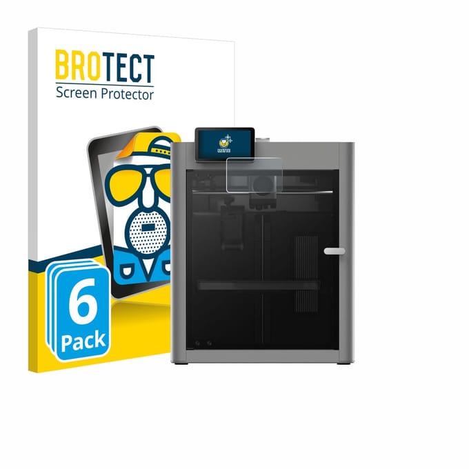 BROTECT - Screenprotector voor Bambu Lab P2S 3D Printer - Folie Beschermfolie matte 6 Stuks
