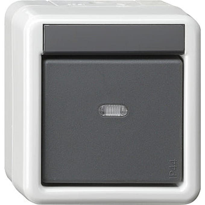 Gira 1-Weg 2-punts KNX schakelaar opbouw grijs - 515230