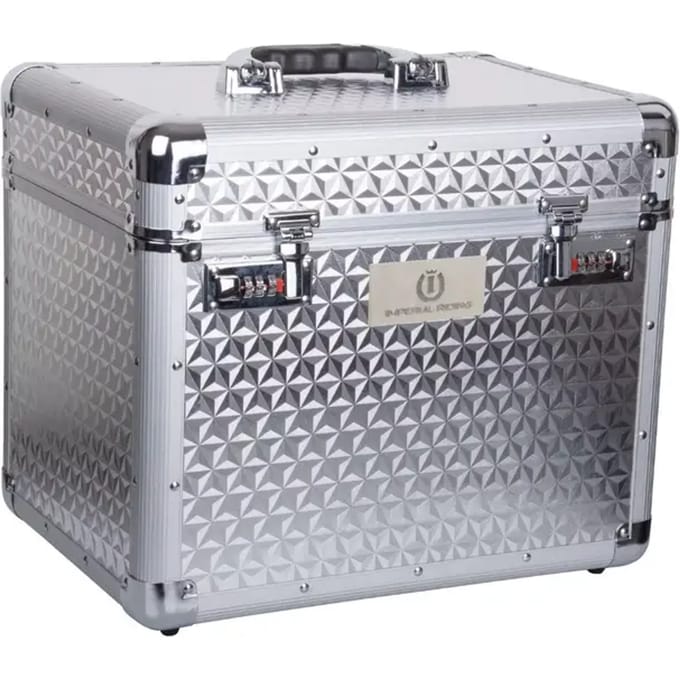 Imperial Riding - Grooming Box Shiny - Silver - 38 x 28 x 31,5 cm