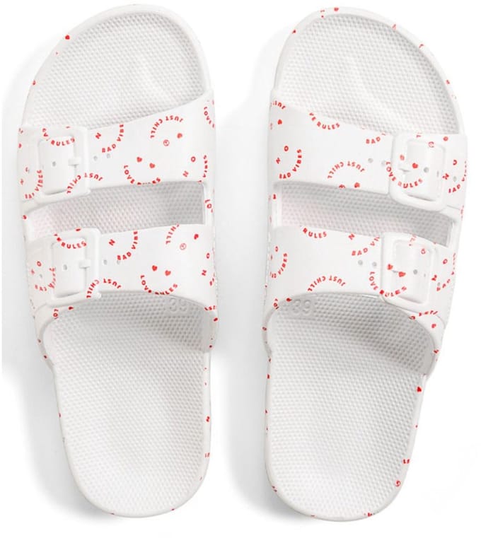 FREEDOM MOSES SLIPPERS LOVE RULES WHITE-36/37
