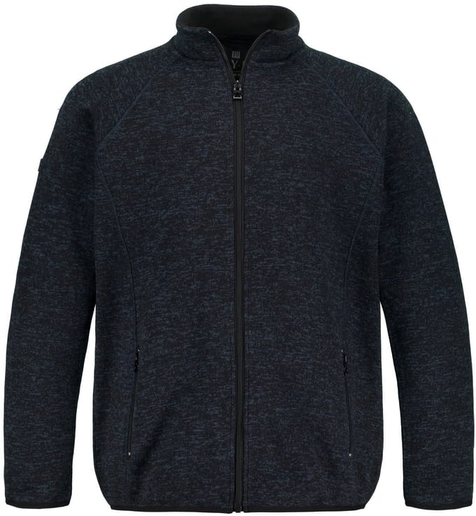 JAY-PI - Heren - Jasje van gebreid fleece - Donkermarine - Maat L