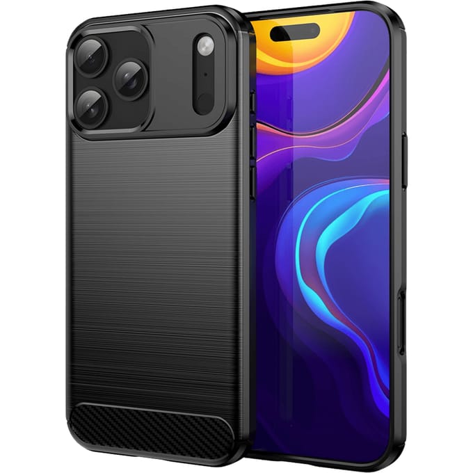 Mocaa Apple iPhone 17 Pro Max Brushed Hoesje Zwart