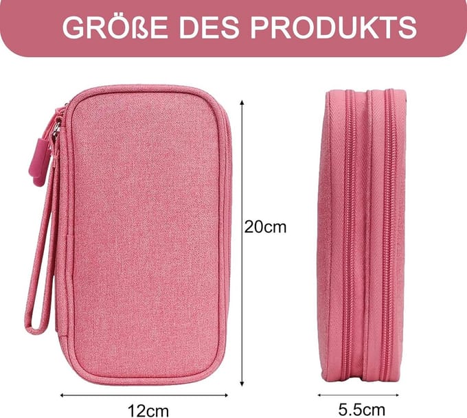 Organiser Tas voor Kabels en Elektronica Accessoires - Dubbellaags en Draagbaar