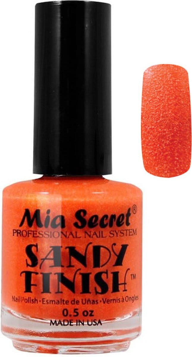 Sandy Finish Nagellak Oranje