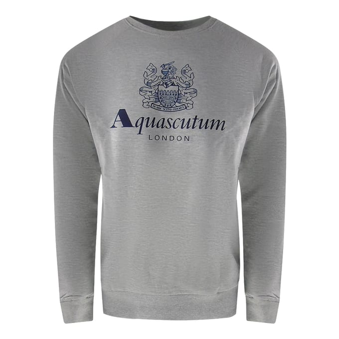 Aquascutum Old School Crewneck Grijze Trainingsbroekset