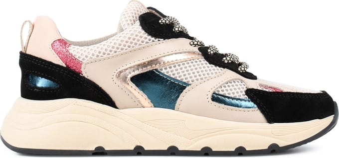 Ps Poelman - Maat 40 - CIBEL Dames Sneakers - Zwart Multi
