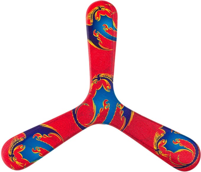 Boemerang Wallaby Boomerang Dragons WB005 Rood 24 cm