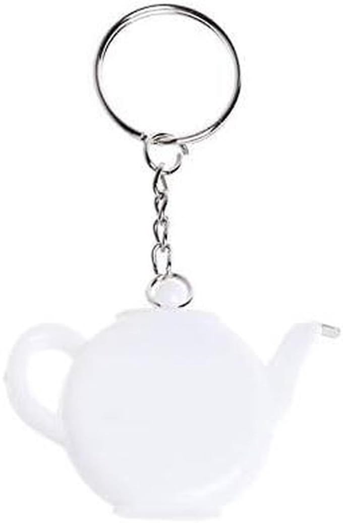 Mini Meetlint - Stalen Liniaal - Creatief Werk - Compact Draagbaar - 1 Meter - Wit