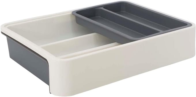 Cutlery drawer adjustable