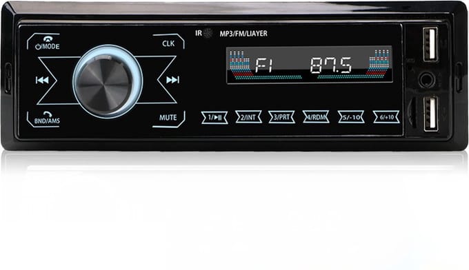 VCTparts® Auto Inbouw Radio Speler Bluetooth met Aux Usb SD en FM
