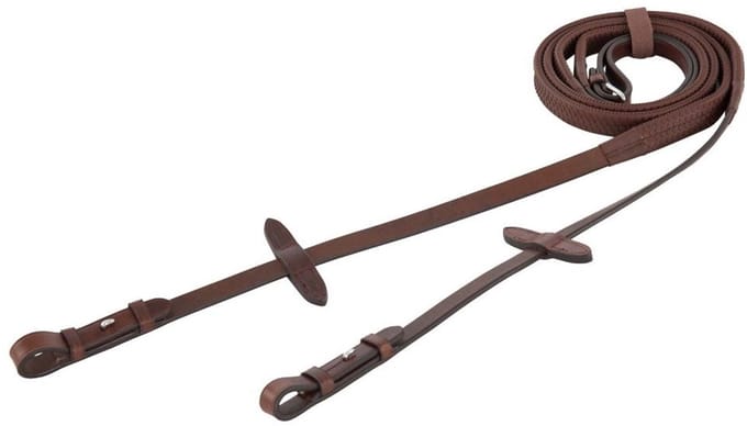 BR Rubberen teugels Eventing Full Oak/Zilver