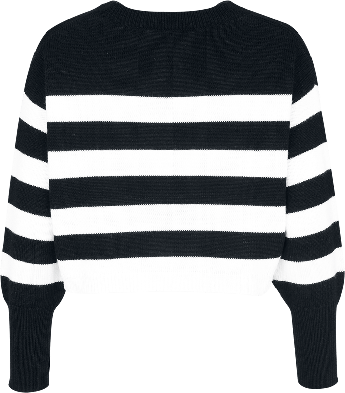 R.E.D. Rock-Engineered Design Zwart-wit gestreepte trui - Dames - S
