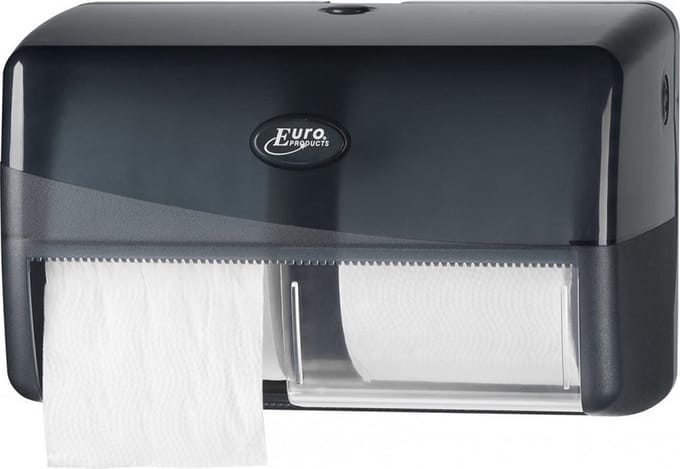 Euro Products | Toiletpapierdispenser | Coreless Duo | Zwart