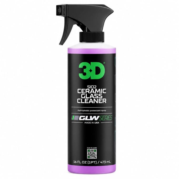 3D GLW Ceramic Glass Cleaner + Sealant SIO2 473ml