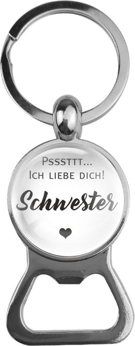 Bieropener Glas - Ich Liebe Dich Schwester