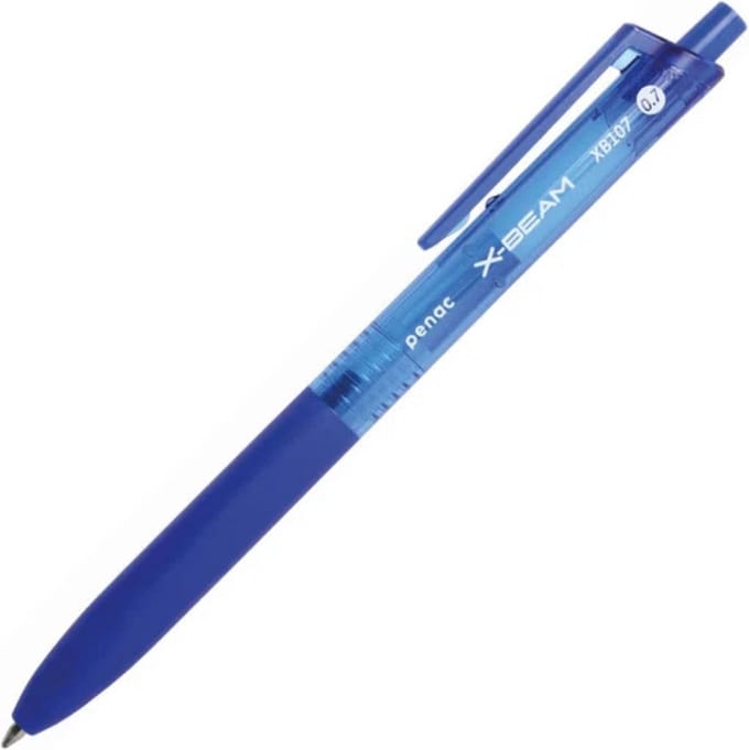 Penac Balpen X-Beam - Blauw - 0.7mm - Blauwe inkt - 12 Pennen