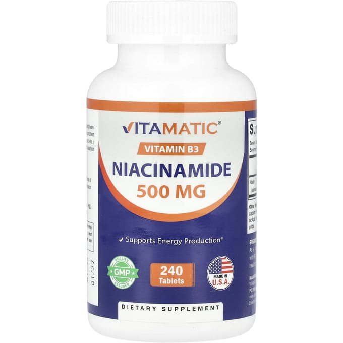 Niacinamide, 500 mg, 240 comprimés