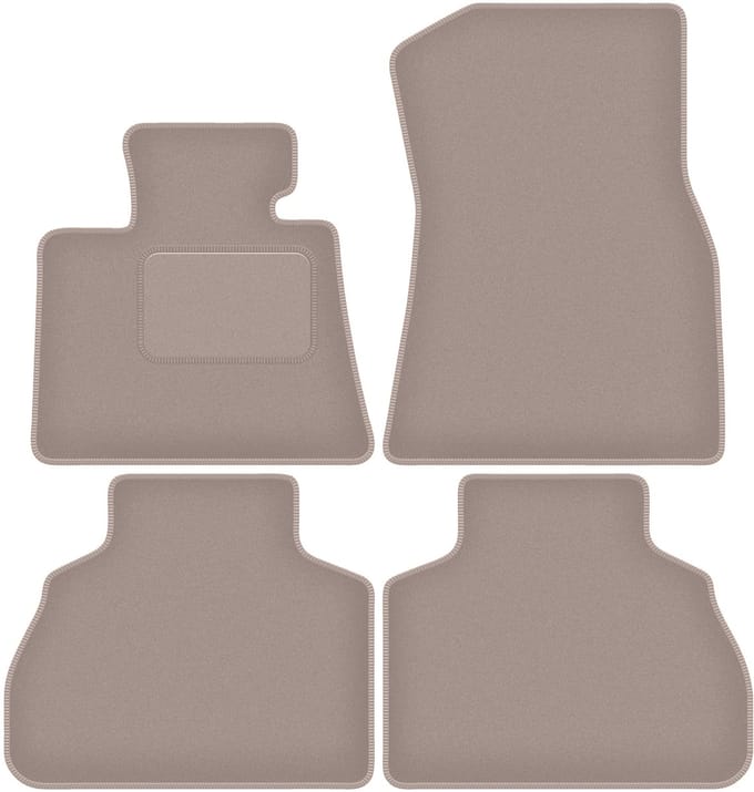 Beige velours vloermatten voor: BMW X7 G07 5-zits (2018-)