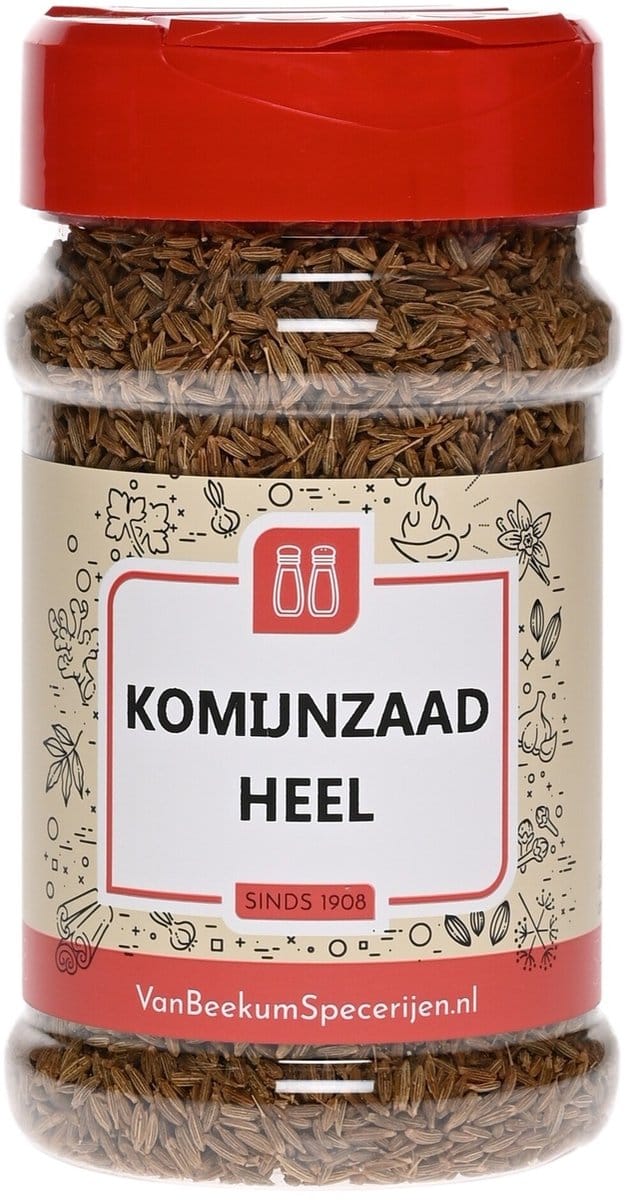 Van Beekum Specerijen - Komijnzaad Heel - Strooibus 130 Gram